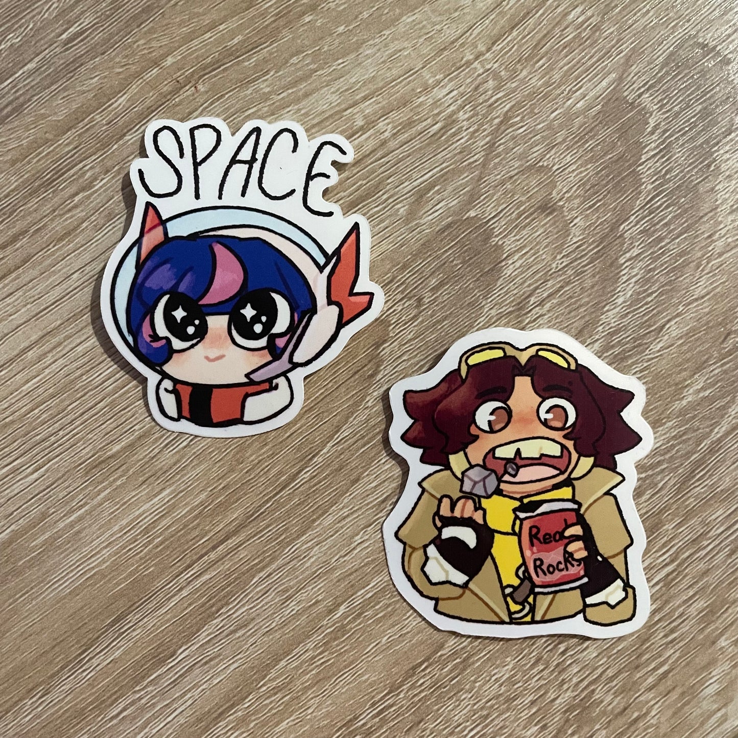 Juno and Venture Stickers